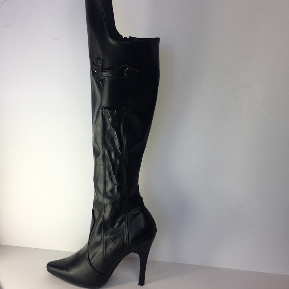 Leather Bad Girl knew high Boot